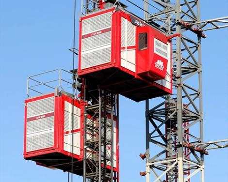 hoist in construction site