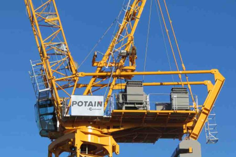 Potain tower crane